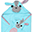 Asciugamano Baby con Cappuccio - Yorkie - 100% cotone Asciugamano Baby con Cappuccio - Yorkie - 100% cotone