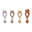 Set 4 Cucchiai in Silicone Liva - Lavanda Multi Mix Set 4 Cucchiai in Silicone Liva - Lavanda Multi Mix