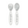 Set con Forchetta e Cucchiaio Ergonomici da Apprendimento - Grigio - da 8 Mesi