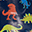 Linework Dinos Shiny Rain Boots