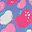 Stamped Apples Shiny Rain Boots