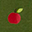 Felpa a Maniche Lunghe - Mele Rosse - Verde - 100% Cotone Biologico