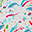 Tutina con Zip e Piedini - Onda Cosmica - 100% Cotone Bio Tutina con Zip e Piedini - Onda Cosmica - 100% Cotone Bio