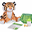 Peluche Baby Tigre - Alto 28 cm - con Ciuccio + Biberon Peluche Baby Tigre - Alto 28 cm - con Ciuccio + Biberon