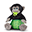 Peluche Baby Gorilla - Alto 28 cm - con Ciuccio + Biberon