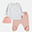 Completo Baby 3 Pezzi Mati: Pantaloni + Maglia + Cappellino - Mix Star Rose - 100% Cotone Pima Completo Baby 3 Pezzi Mati: Pantaloni + Maglia + Cappellino - Mix Star Rose - 100% Cotone Pima
