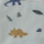 Set Copri Piumone Carl - 140x200 cm - Dino - Blu