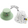 Cappello Estivo Reversibile da Colorare con Pennarelli - 100% Cotone - Dino