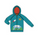 Felpa con Cappuccio Helford - Azzurro/Spazio - 100% Cotone Organico GOTS