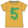 T-shirt Magic Number Giallo Ocra - Coccodrillo - 100% Cotone Organico GOTS T-shirt Magic Number Giallo Ocra - Coccodrillo - 100% Cotone Organico GOTS