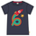 T-shirt Magic Number Blu Indaco - Razzo - 100% Cotone Organico GOTS