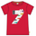 T-shirt Magic Number Rossa - Zebra - 100% Cotone Organico GOTS