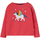 Felpa a Maniche Lunghe Bethany - Rosa/Unicorno - Cotone bio