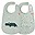 Set da Due Bavaglini Impermeabili con Tasca Deer Friends - Croco - Blu - certificato Oeko-Tex Set da Due Bavaglini Impermeabili con Tasca Deer Friends - Croco - Blu - certificato Oeko-Tex