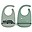 Set 2 Bavagli Impermeabili - Croco - Verde - Silicone Alimentare - con Tasca Set 2 Bavagli Impermeabili - Croco - Verde - Silicone Alimentare - con Tasca
