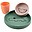 Set Pappa - Piatto Ciotola e Tazza - Croco - Colore Mix - Silicone Alimentare