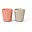 Set 2 Tazze Mini Mug Kiddish - Croco - Sabbia/Corallo - 100% Riciclabile senza Melamina