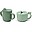 Set Tazza Snack e Tazza Beccuccio Peekaboo - Amici di Deer - Verde - 100% Silicone Alimentare