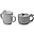 Set Tazza Snack e Tazza Beccuccio Peekaboo - Amici di Deer - Grigio - 100% Silicone Alimentare