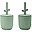 Set 2 Tazze con Tappo e Cannuccia - Peekaboo - Wally - Verde - 100% Silicone Alimentare Set 2 Tazze con Tappo e Cannuccia - Peekaboo - Wally - Verde - 100% Silicone Alimentare