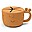 Tazza Snack Peekaboo - Raffi - Mostarda - 100% Silicone Alimentare Tazza Snack Peekaboo - Raffi - Mostarda - 100% Silicone Alimentare