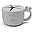 Tazza Snack Peekaboo - Raffi - Grigio - 100% Silicone Alimentare