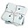 Set 2 Copertine Milleusi - Lalee - Blu - 100% Cotone Bio GOTS - 120x120cm Set 2 Copertine Milleusi - Lalee - Blu - 100% Cotone Bio GOTS - 120x120cm