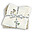 Set 2 Copertine Milleusi - Lalee - Sabbia - 100% Cotone Bio GOTS - 120x120cm