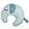 Cuscino da Allattamento Elphee - Blu - Cotone Bio Oeko-Tex Cuscino da Allattamento Elphee - Blu - Cotone Bio Oeko-Tex