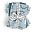 Set 5 Teli in Tessuto Milleusi - Amici di Deer - Blue - 100% Cotone Bio GOTS - 30x30cm Set 5 Teli in Tessuto Milleusi - Amici di Deer - Blue - 100% Cotone Bio GOTS - 30x30cm