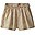 Shorts Ricamati con Volant - Camel - 100% Cotone Shorts Ricamati con Volant - Camel - 100% Cotone
