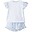 Pigiama Floreale con Volant - Blu/Rosa - 100% Cotone