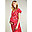Abito Premaman e Allattamento Amalie - Rosso/Pois - Tessuto Eco-Friendly