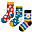 Pacco da 3 Calzini Rock my Socks - Arcobaleno/Margherita - Cotone Bio