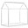 Struttura Letto Casetta White, Legno di Faggio Massello - 140x70 cm Struttura Letto Casetta White, Legno di Faggio Massello - 140x70 cm