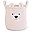 Cesto Portaoggetti Teddy White - 30x30x30 cm - Ultra-morbido!