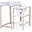 Mobile Nursery Fasciatoio e Bagnetto con ruote - Bianco