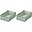 Set da 2 Cassette Portaoggetti Weston Medium - Menta - 36x25x13 cm