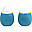 Set Baby Squeeze - 2 in 1 - Contenitore in Silicone con beccucci e Secondo Vasetto Porzionatore - Blu