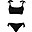 Costume Due Pezzi per Gravidanza Porto Vecchio - Nero - UPF 50+ UV - Certificato Oeko-Tex