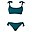 Costume Due Pezzi per Gravidanza Porto Vecchio - Verde - UPF 50+ UV - Certificato Oeko-Tex Costume Due Pezzi per Gravidanza Porto Vecchio - Verde - UPF 50+ UV - Certificato Oeko-Tex