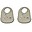 Set da 2 Bavagli Impermeabili con Tasca Tilda - Natura - Grigio Chiaro - Silicone Set da 2 Bavagli Impermeabili con Tasca Tilda - Natura - Grigio Chiaro - Silicone