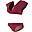 Bikini Premaman Bloom con Volant - Bordeaux Bikini Premaman Bloom con Volant - Bordeaux