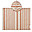 Poncho Roomie - Righe Tuscany Rose / Sandy - 100% Cotone Bio