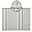 Poncho Roomie - Righe Sea Blue / Sandy - 100% Cotone Bio