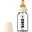 Set Completo Biberon in Vetro - Avorio - 110ml Riciclabile e Lavabile in Lavastoviglie! - Nuovo Design