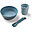 Set Pappa Kiddish First Meal - 3 pezzi - Blu Set Pappa Kiddish First Meal - 3 pezzi - Blu