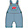 Salopette Hopscotch - Chambray - Bus - London Transport - 100% Cotone Organico