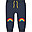 Pantaloni Character con Toppe Imbottite - Indaco e Arcobaleno - Chase the Rainbow - 100% Cotone Organico Pantaloni Character con Toppe Imbottite - Indaco e Arcobaleno - Chase the Rainbow - 100% Cotone Organico