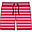 Shorts con Coulisse - Sammie - True Rosso e Rosa Chiaro - Strisce - Pollinators - 100% Cotone Organico Shorts con Coulisse - Sammie - True Rosso e Rosa Chiaro - Strisce - Pollinators - 100% Cotone Organico
